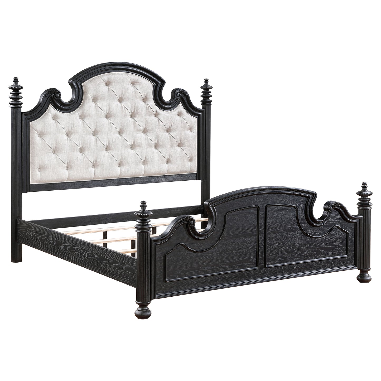 stillwood wood eastern king poster bed black