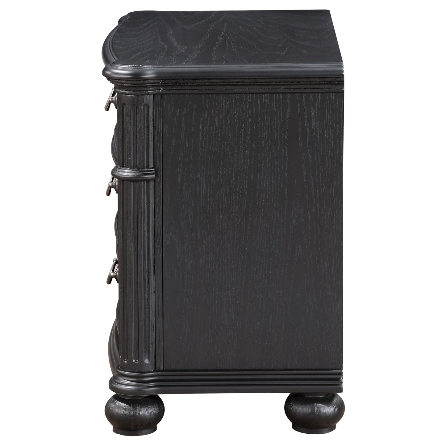 stillwood 3-drawer nightstand black