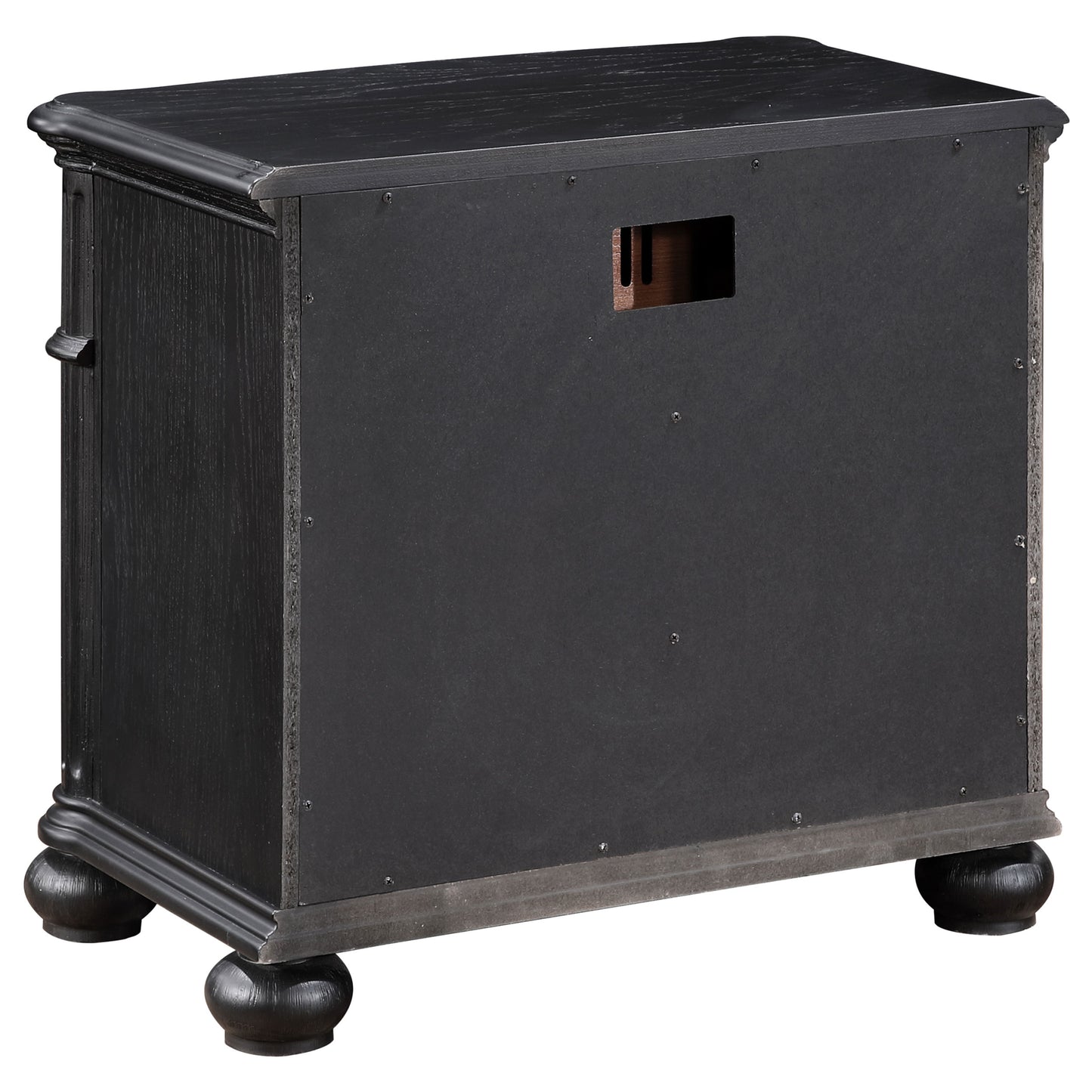 stillwood 3-drawer nightstand black