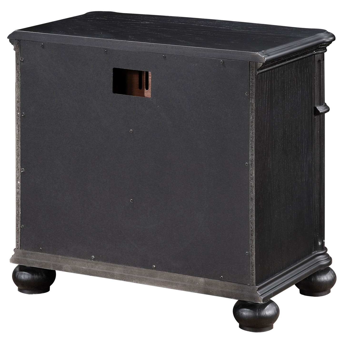 stillwood 3-drawer nightstand black