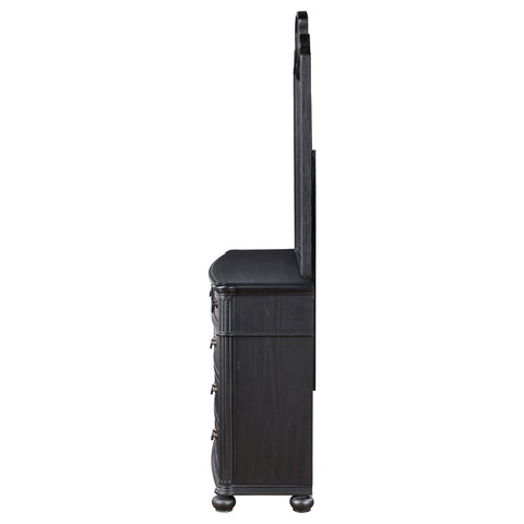 Ellis 9-drawer Dresser with Mirror BlackBlack