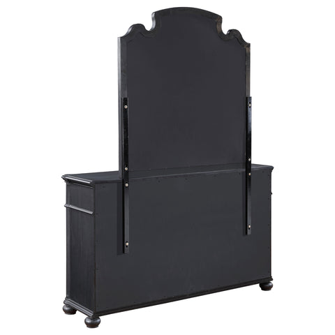 Ellis 9-drawer Dresser with Mirror BlackBlack