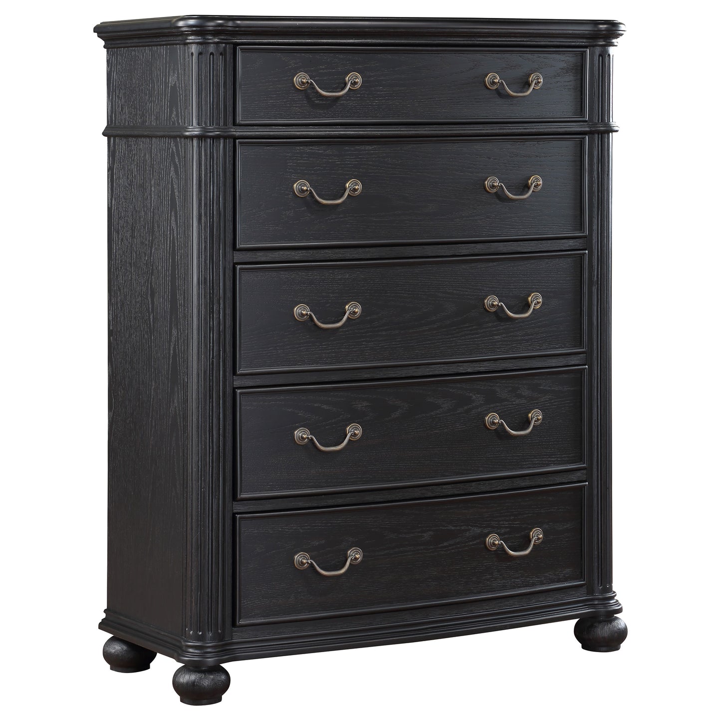 stillwood 5-drawer bedroom chest black