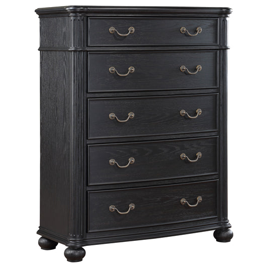 Stillwood 5-drawer Bedroom Chest Black