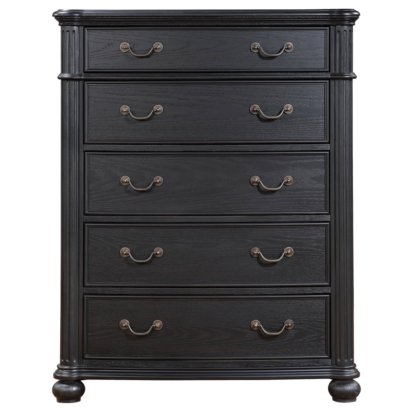 stillwood 5-drawer bedroom chest black