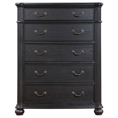 Stillwood 5-drawer Bedroom Chest Black