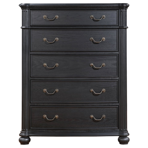 Ellis 5-drawer Bedroom Chest BlackBlack