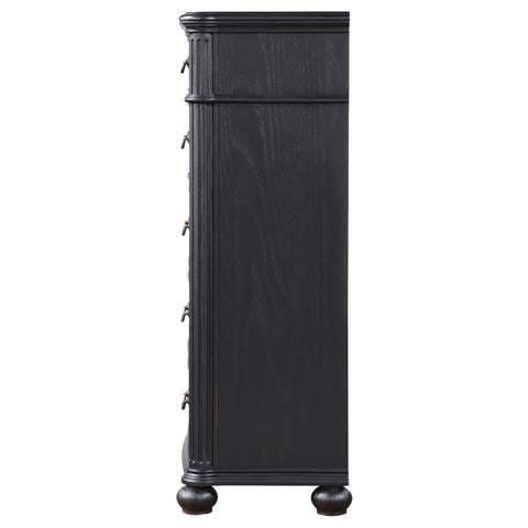 Ellis 5-drawer Bedroom Chest BlackBlack