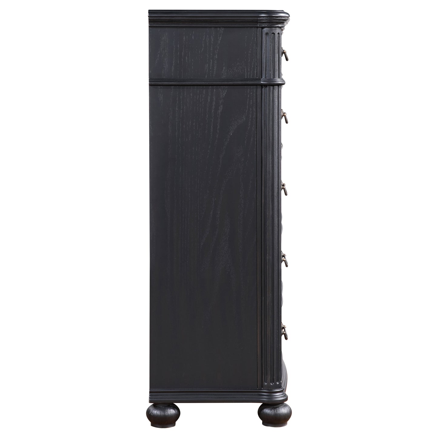 stillwood 5-drawer bedroom chest black