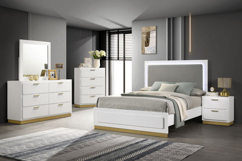 Callie 5-piece Eastern King Bedroom Set WhiteWhite