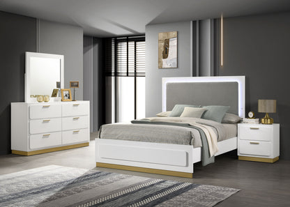 Callie 4-piece Queen Bedroom Set WhiteWhite