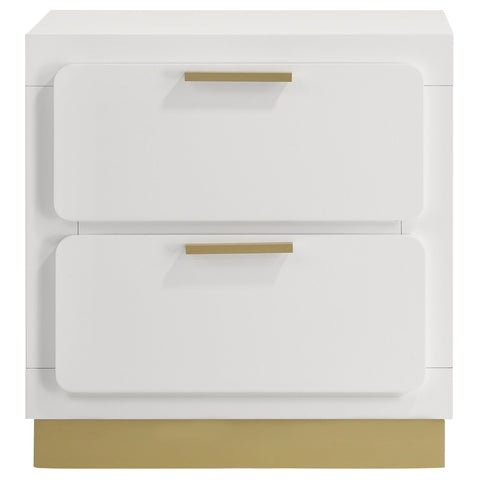 Callie 2-drawer Nightstand WhiteWhite
