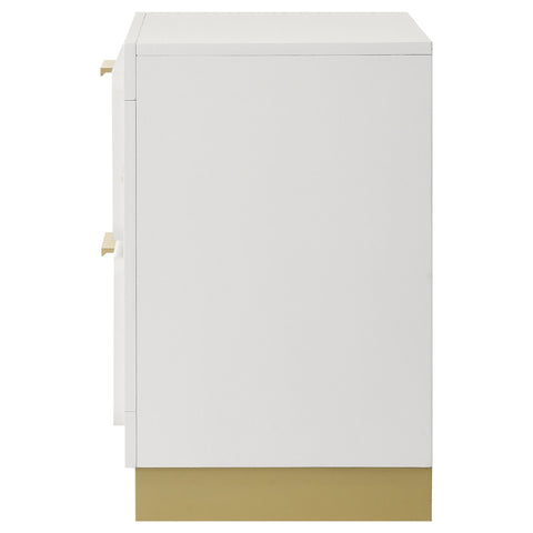 Callie 2-drawer Nightstand WhiteWhite