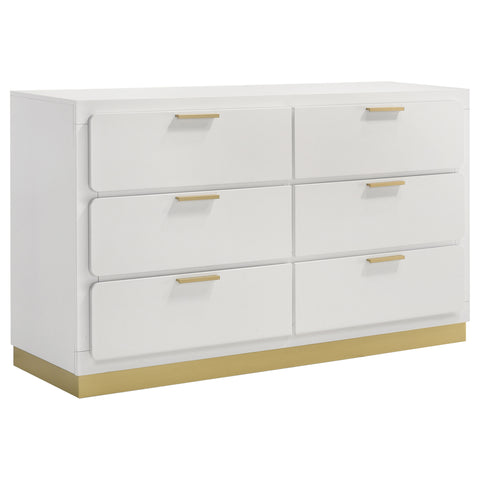 Callie 6-drawer Dresser WhiteWhite