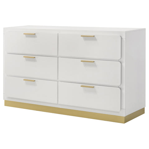 Callie 6-drawer Dresser WhiteWhite