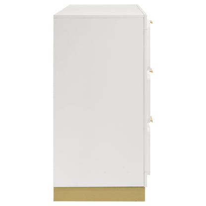 Winslow 6-drawer Dresser White