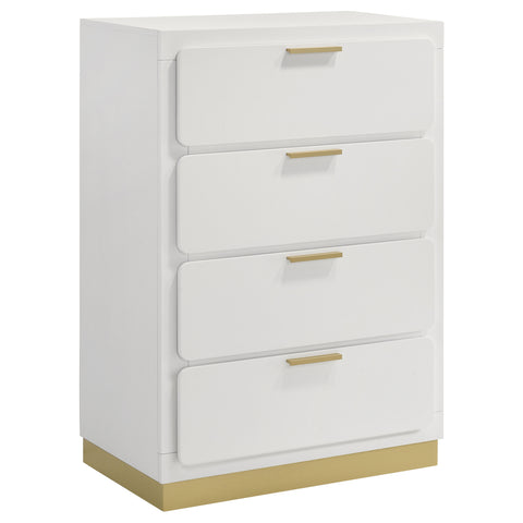 Callie 4-drawer Bedroom Chest WhiteWhite