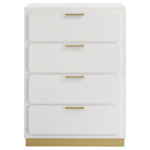 Callie 4-drawer Bedroom Chest WhiteWhite