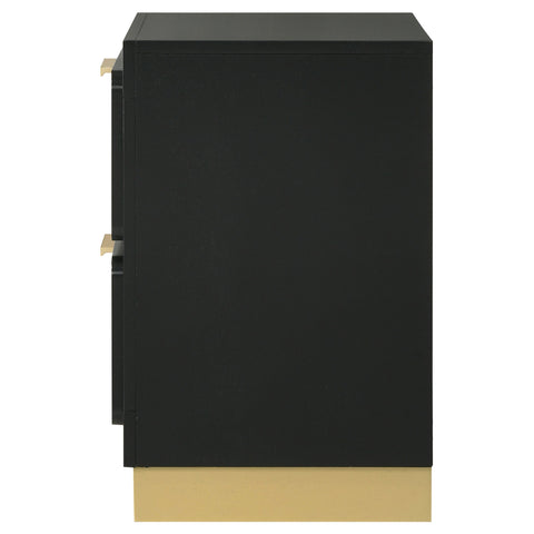 Callie 2-drawer Nightstand BlackBlack