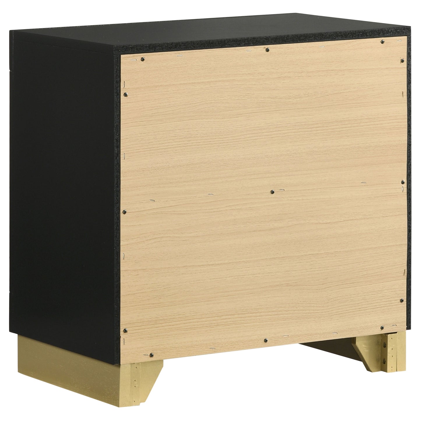 winslow 2-drawer nightstand black