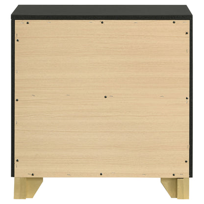 Winslow 2-drawer Nightstand Black