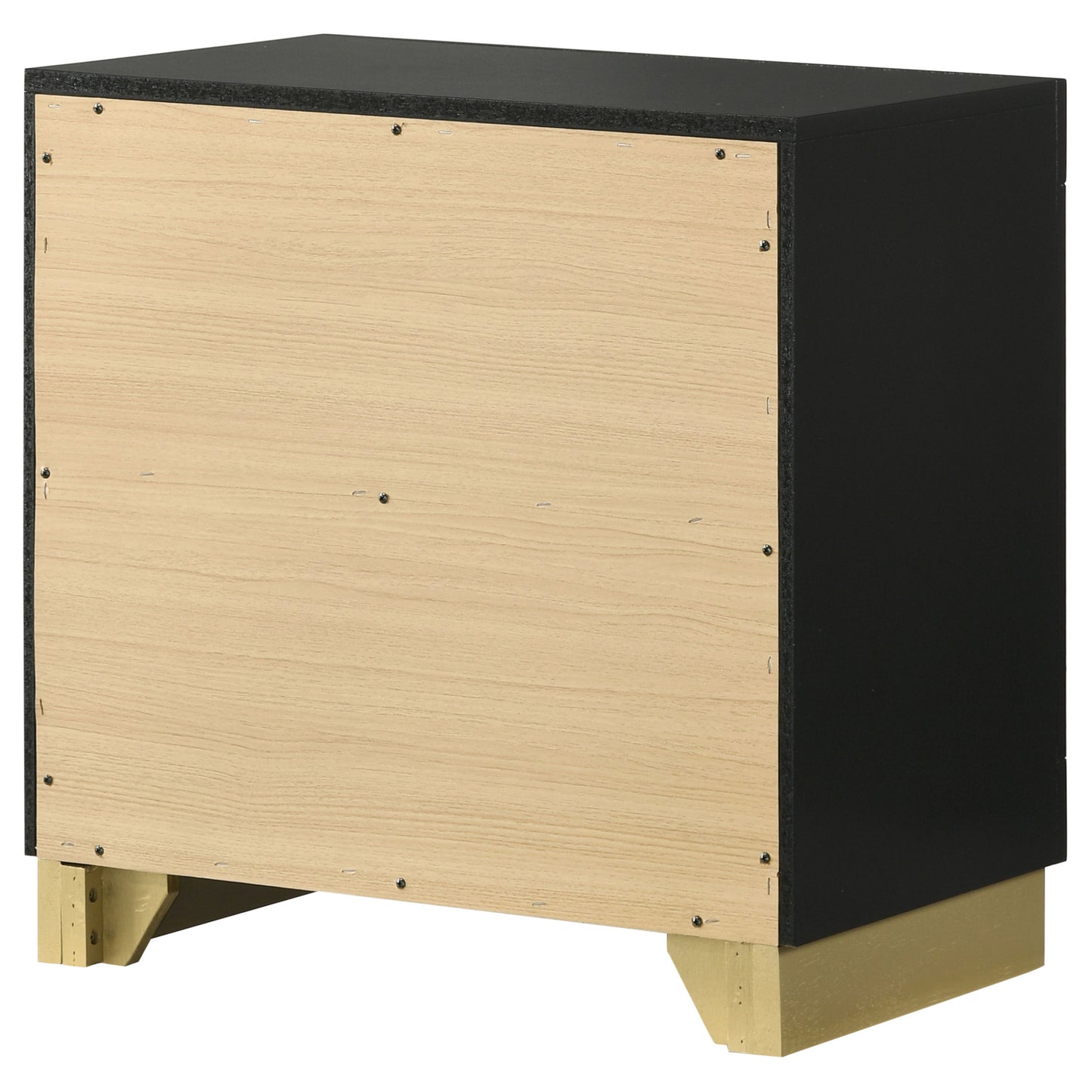 winslow 2-drawer nightstand black