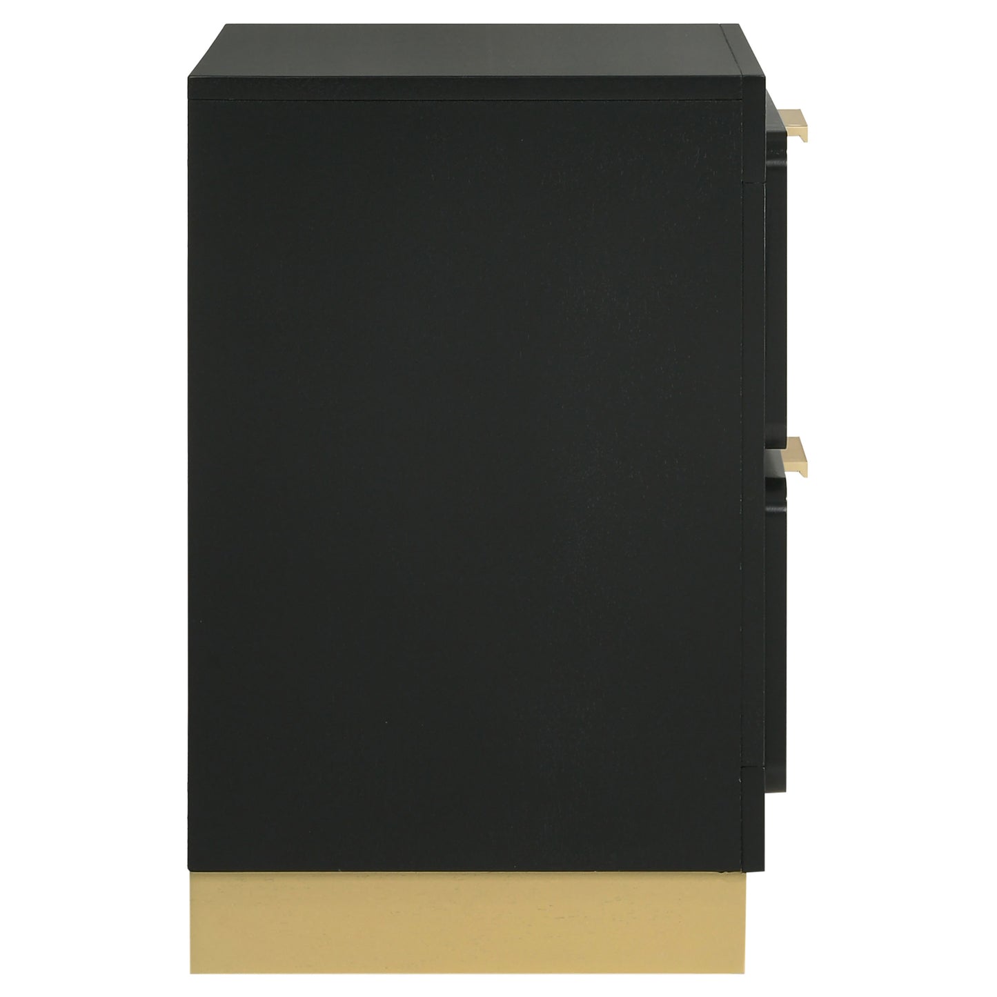 winslow 2-drawer nightstand black