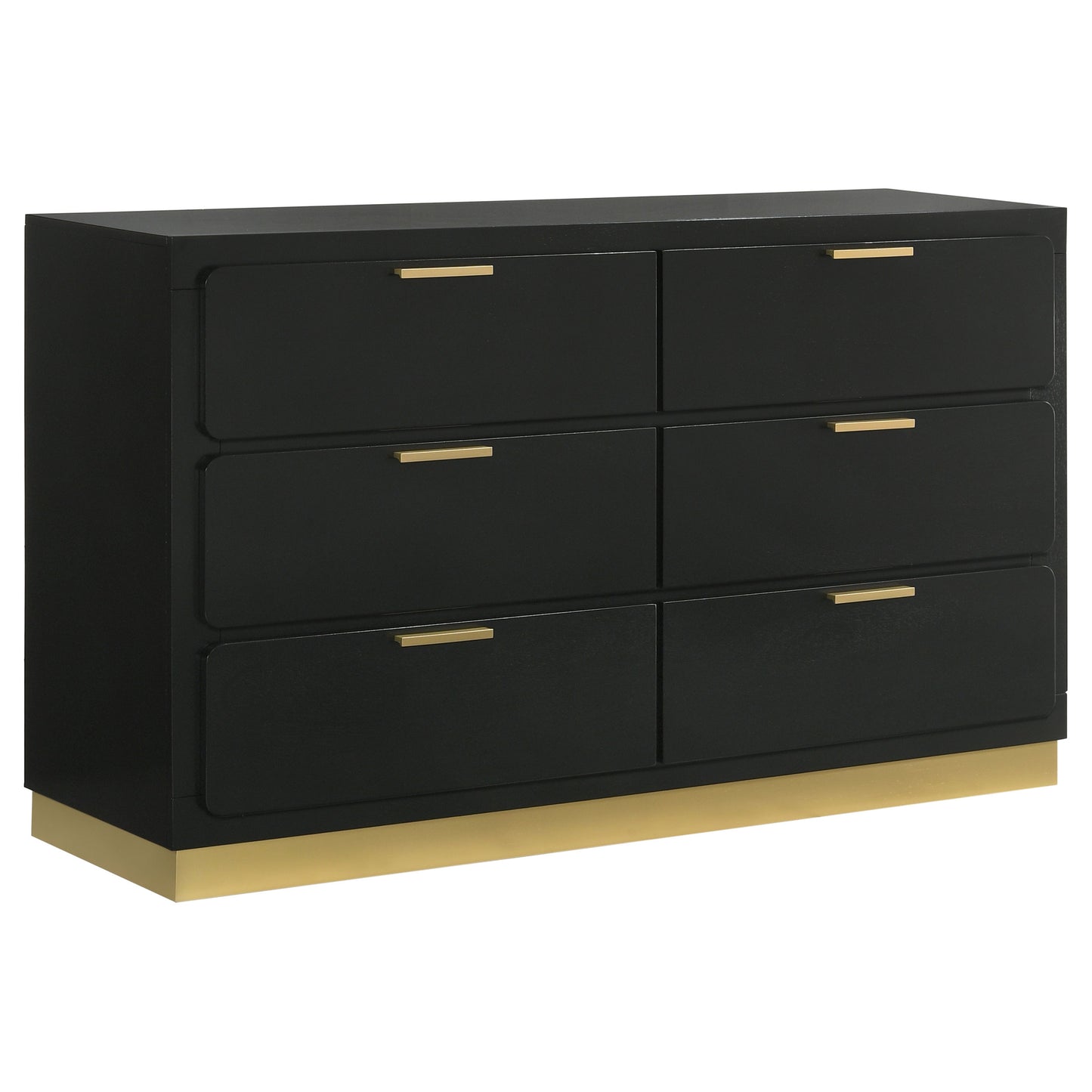 winslow 6-drawer dresser black