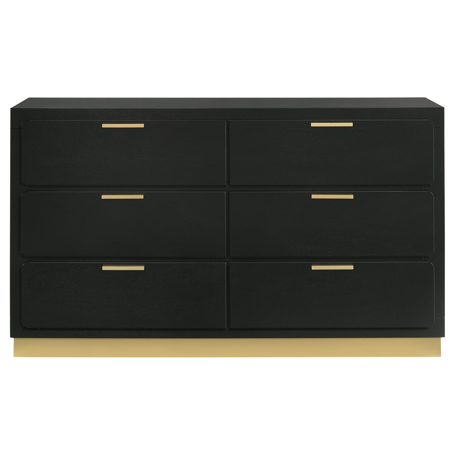 winslow 6-drawer dresser black