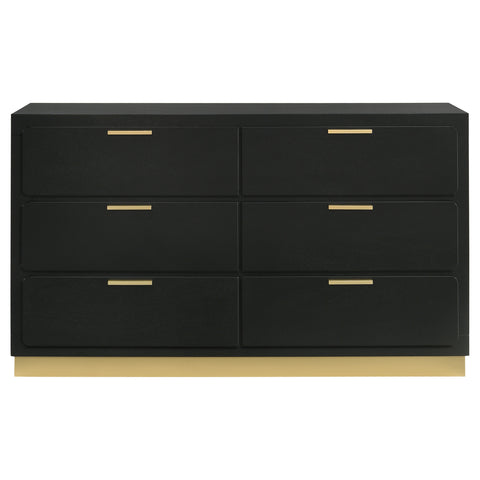 Callie 6-drawer Dresser BlackBlack