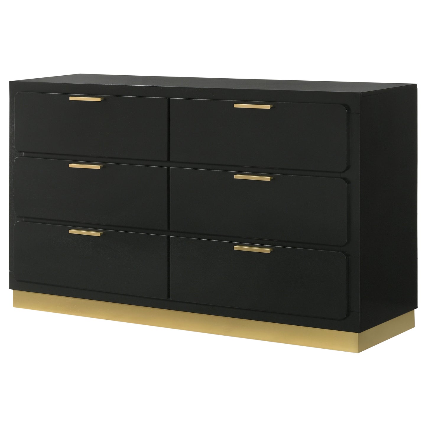 winslow 6-drawer dresser black