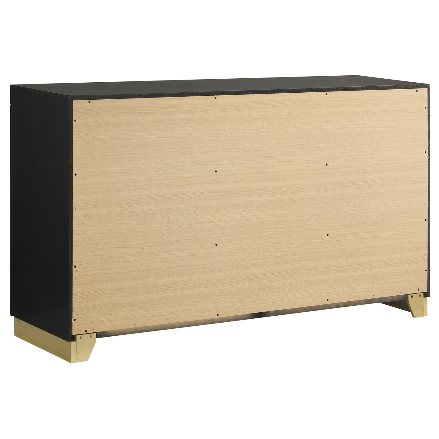 winslow 6-drawer dresser black