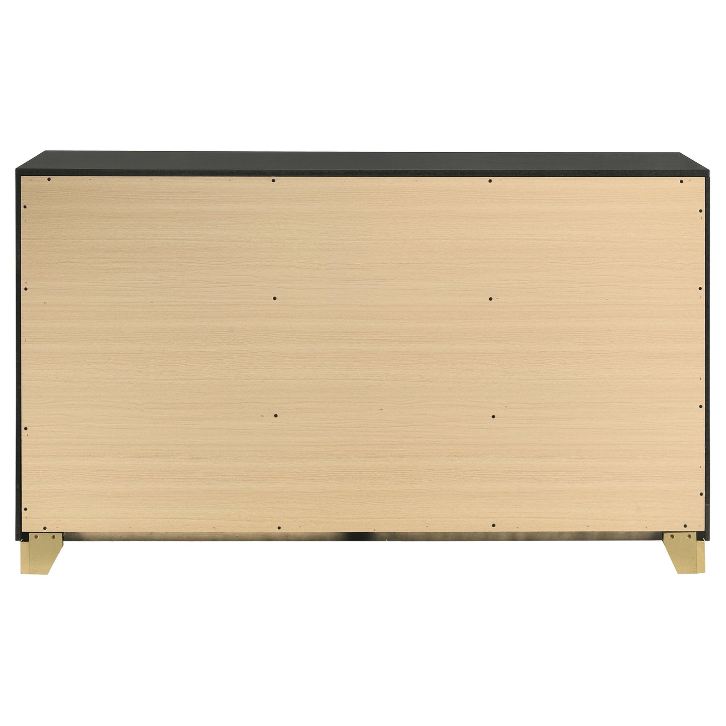 winslow 6-drawer dresser black