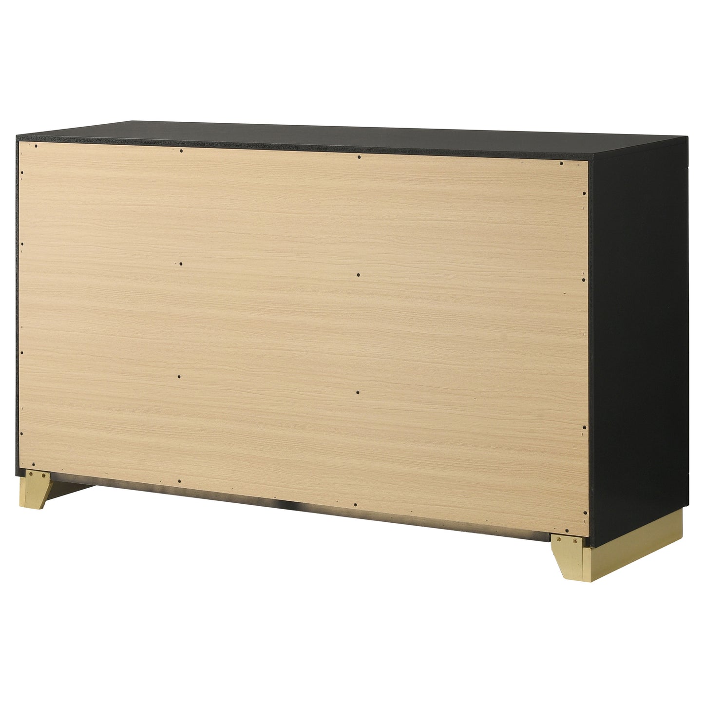 winslow 6-drawer dresser black