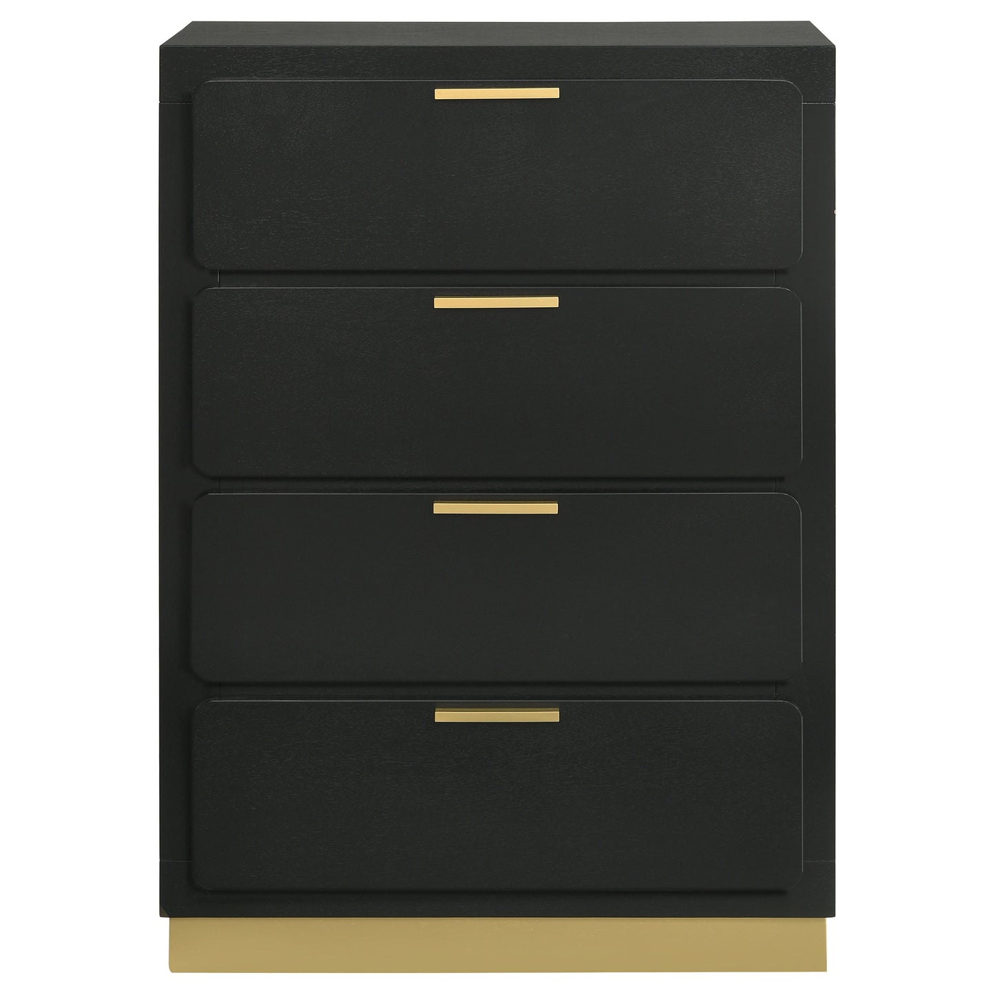 winslow 4-drawer bedroom chest black