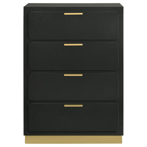 Callie 4-drawer Bedroom Chest BlackBlack