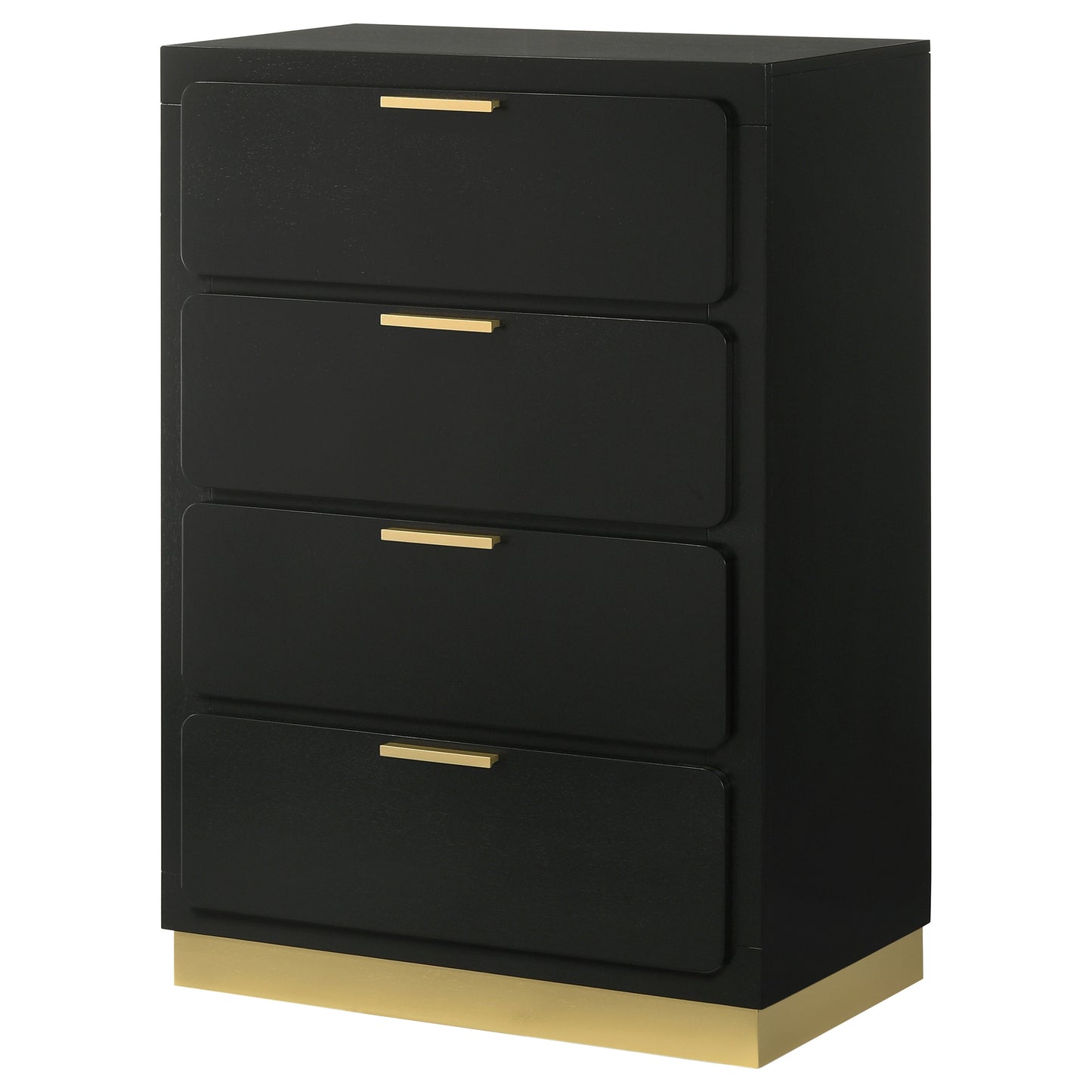 winslow 4-drawer bedroom chest black