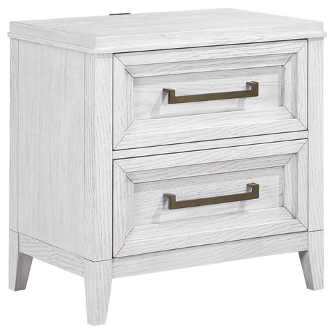 Marie 4-piece Queen Bedroom Set Distressed WhiteDistressed White