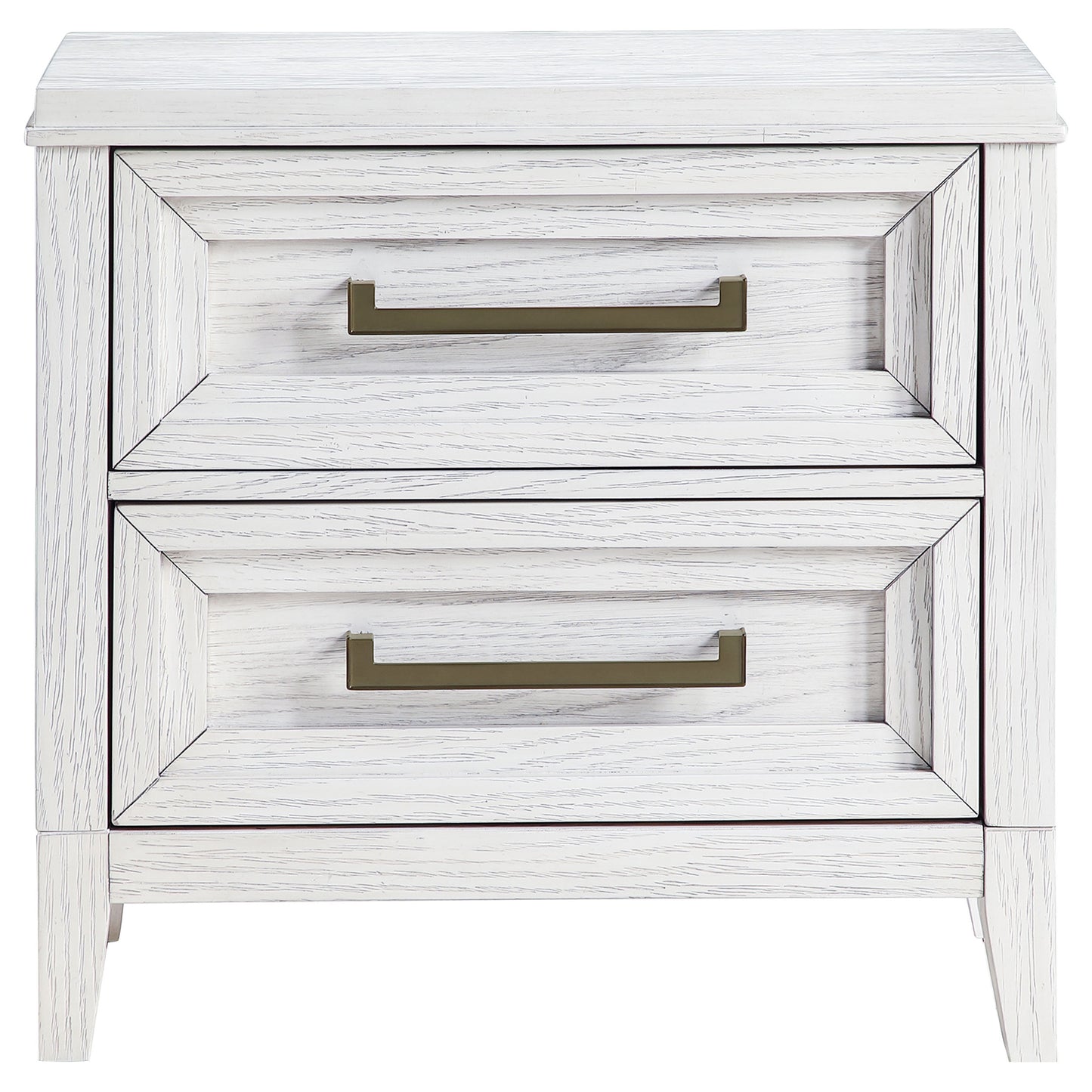 gunnison 2-drawer nightstand bedside table distressed white