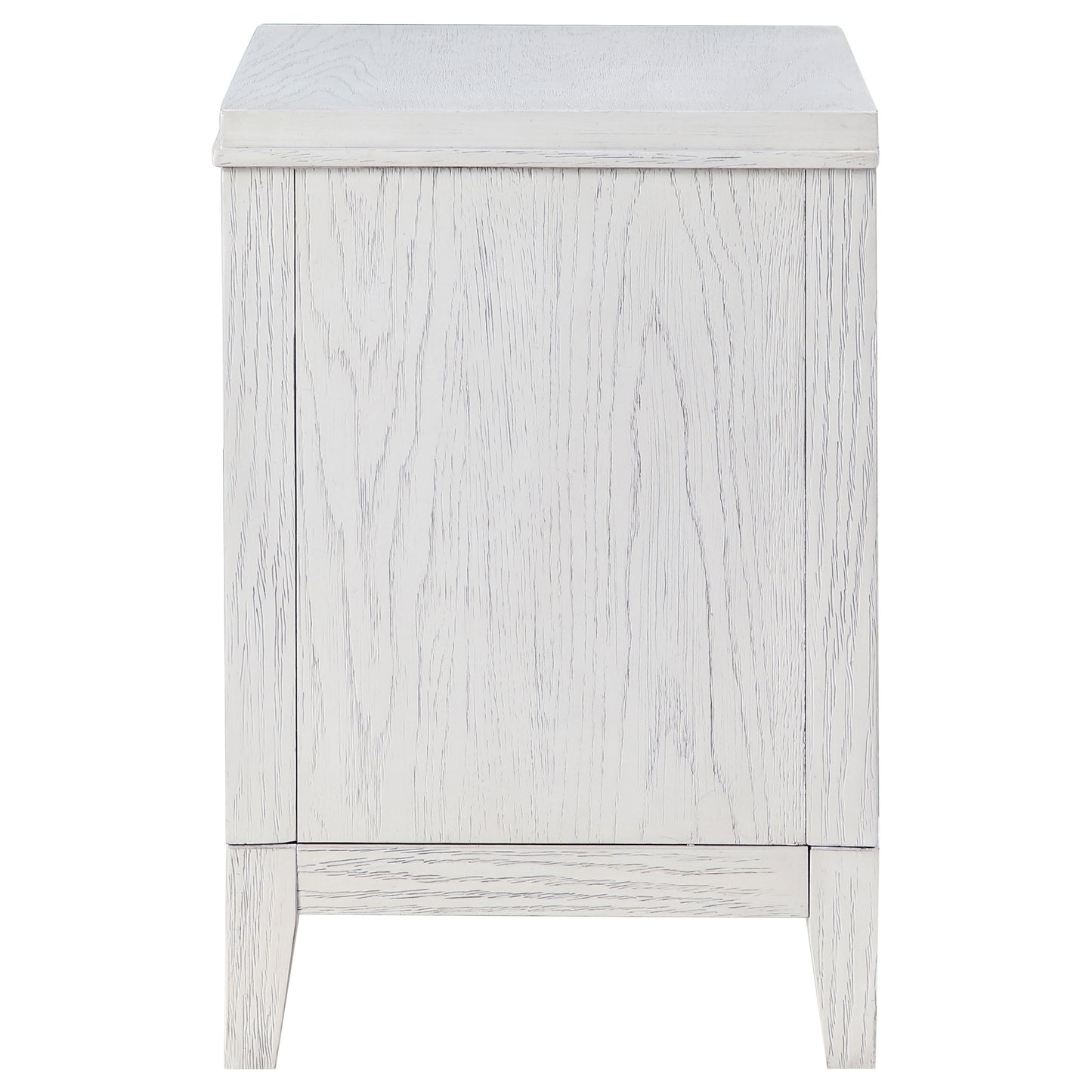 gunnison 2-drawer nightstand bedside table distressed white