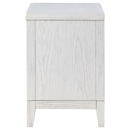 Gunnison 2-drawer Nightstand Bedside Table Distressed White