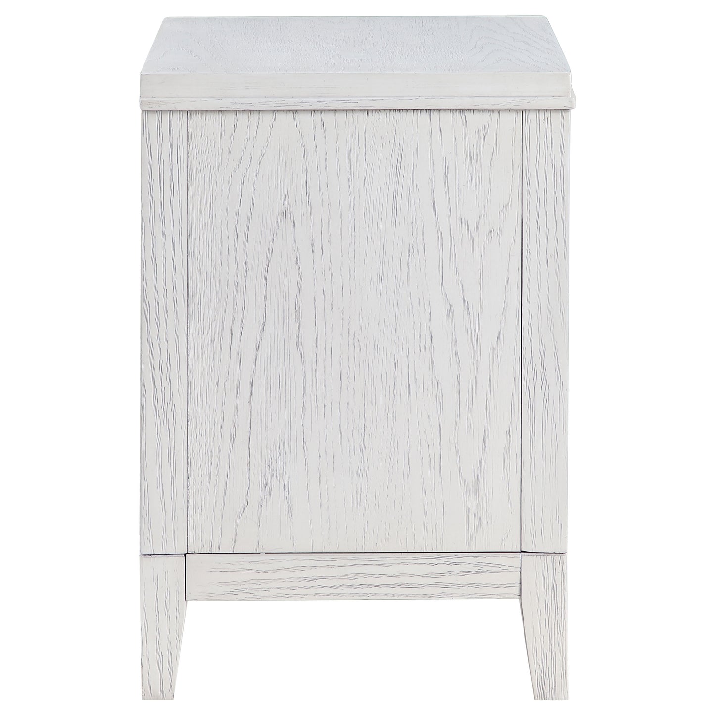 gunnison 2-drawer nightstand bedside table distressed white