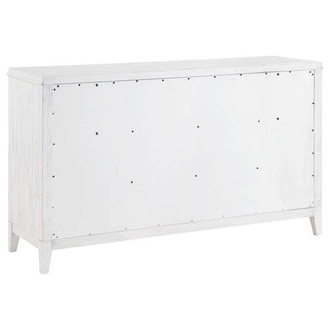Marie 6-drawer Bedroom Dresser Distressed WhiteDistressed White