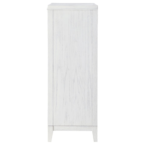Marie 5-drawer Bedroom Chest Distressed WhiteDistressed White