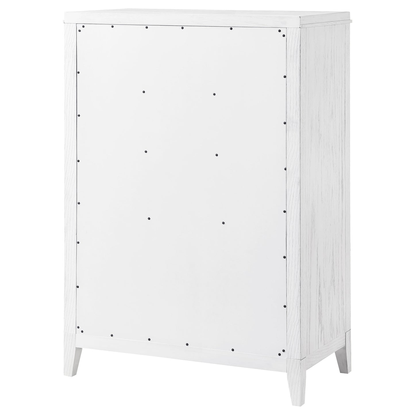 gunnison 5-drawer bedroom chest distressed white