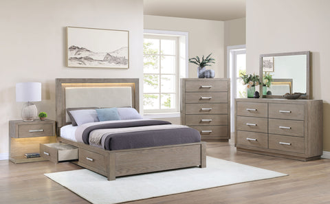 Cruiser 5-piece California King Bedroom Set Barley BrownBarley Brown