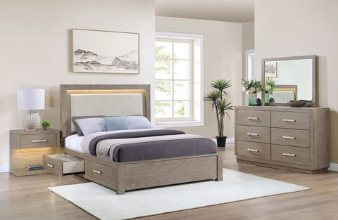 Cruiser 4-piece Queen Bedroom Set Barley BrownBarley Brown