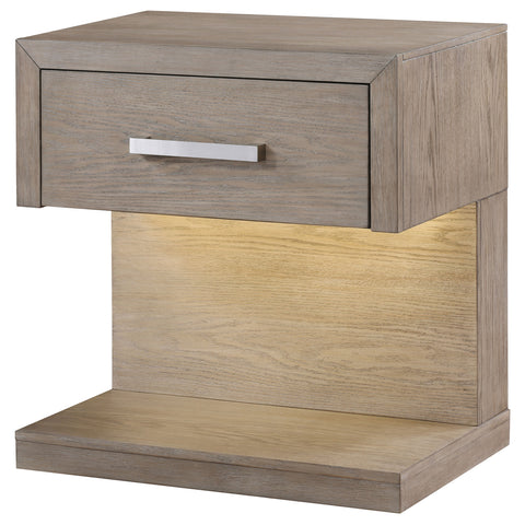 Cruiser 1-drawer Nightstand Bedside Table Barley BrownBarley Brown