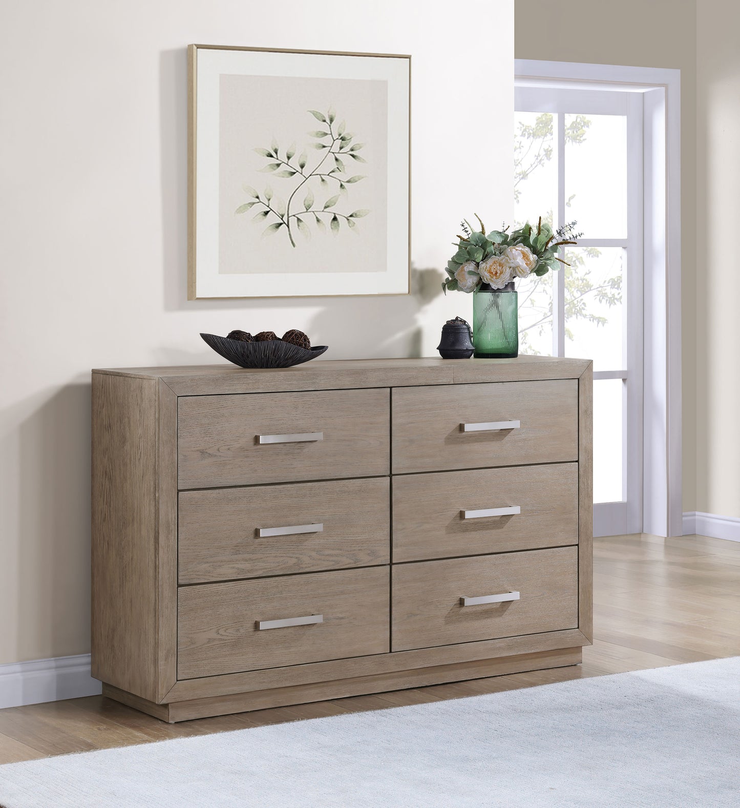 cruiser 6-drawer dresser barley brownbarley brown