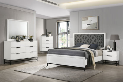 Sidney 4-piece Eastern King Bedroom Set White